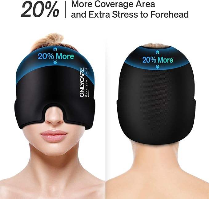 Migraine Relief Ice Gel Hat | Reusable Cooling Headache Cap