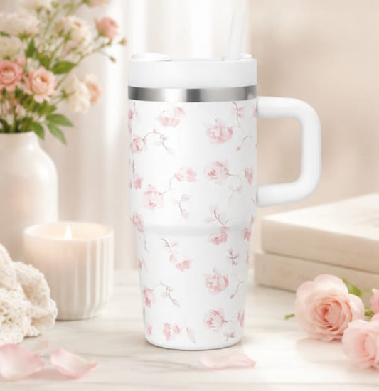 Mini Tumbler 14oz – Portable Hot & Cold Cup (Blue)