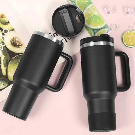 40oz Insulated Stainless Steel Tumbler – 1200ml Travel Mug (Black)