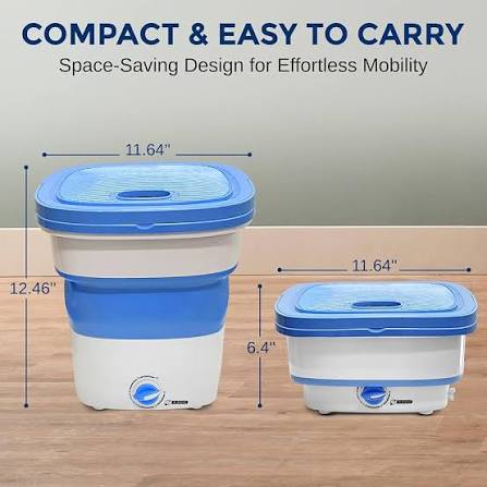 Foldable Mini Washing Machine | Portable Travel Washer