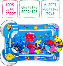 Inflatable Baby Water Play Mat | Leakproof Tummy Time Activity Mat 69×50×8cm