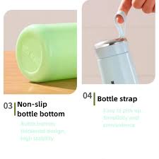 Nice Glass Bottle 400ml | Vacuum Flask with Loop Handle | The A&H Store