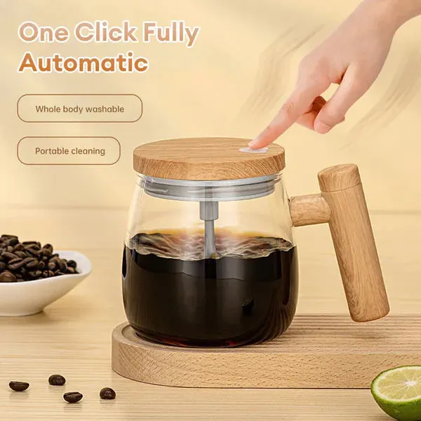 Self Stirring Coffee Mug โ Rechargeable Electric Mixing Cup (500ml)
