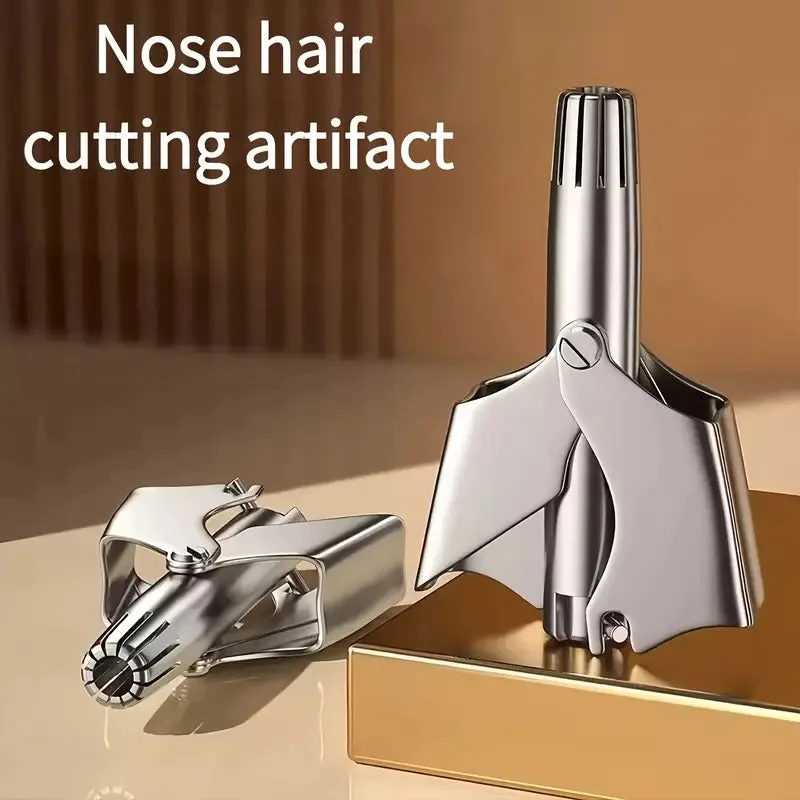 Manual Nose & Ear Hair Trimmer | Stainless Steel Safe Grooming Tool