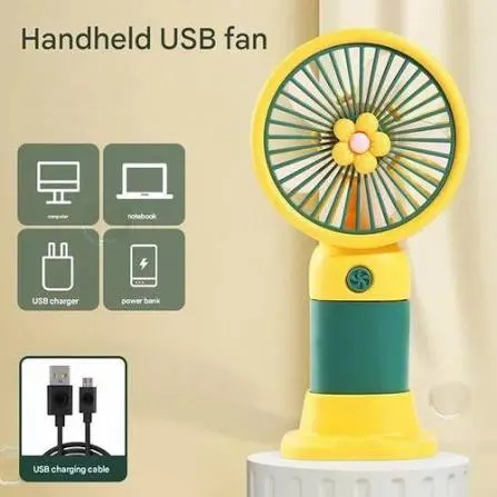 Portable Mini Rechargeable USB Fan with Desktop Stand