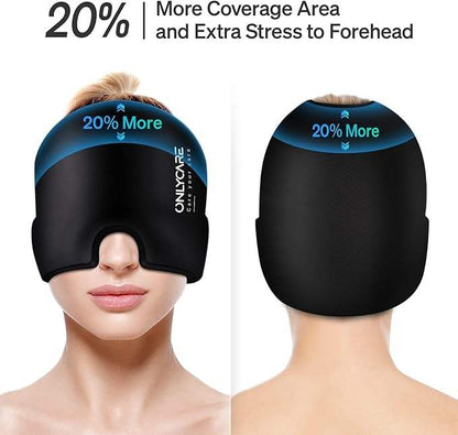 Migraine Relief Ice Gel Hat | Reusable Cooling Headache Cap