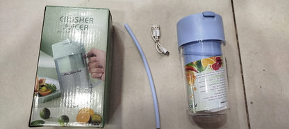 Portable Blender Juicer Cup with Straw | Mini Cordless Crusher Juicer