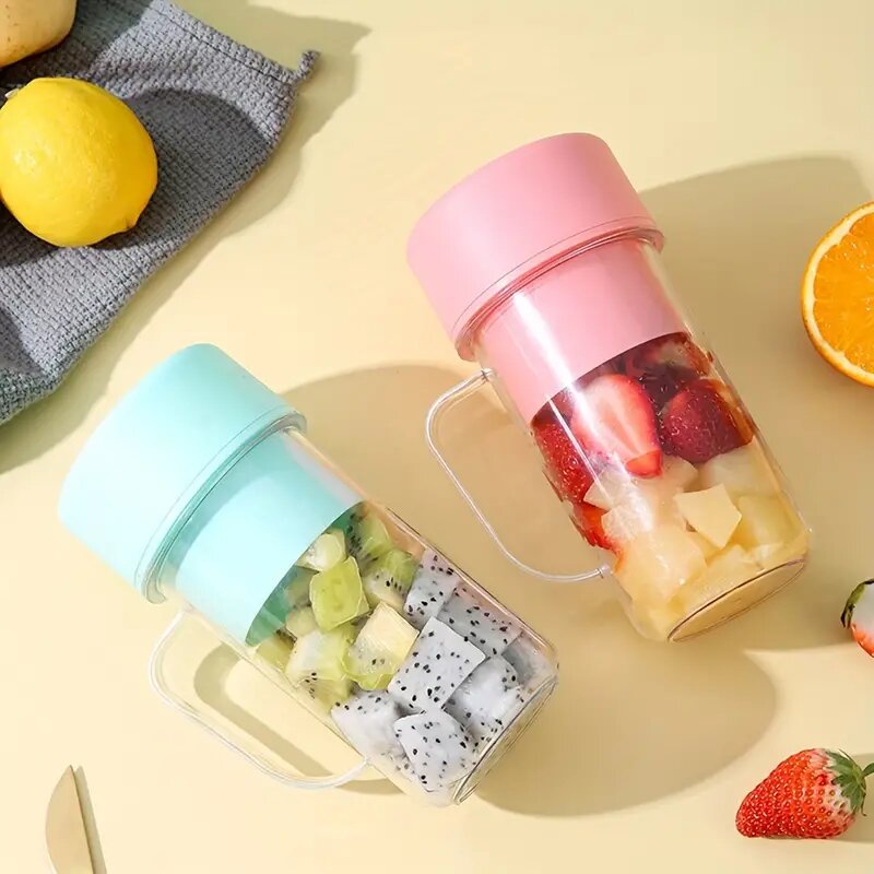 Portable Blender Juicer Cup with Straw | Mini Cordless Crusher Juicer