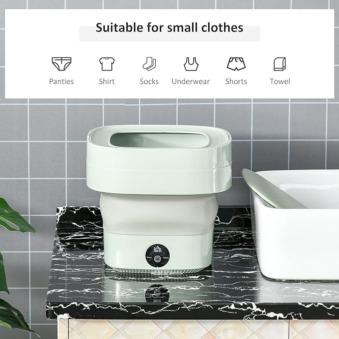 Foldable Mini Washing Machine | Portable Travel Washer