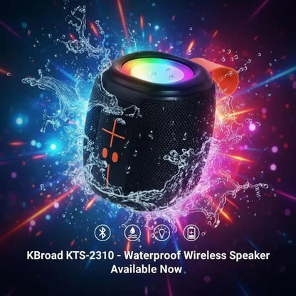 KTS-2310 Waterproof Bluetooth Speaker with RGB Lights | The A&H Store