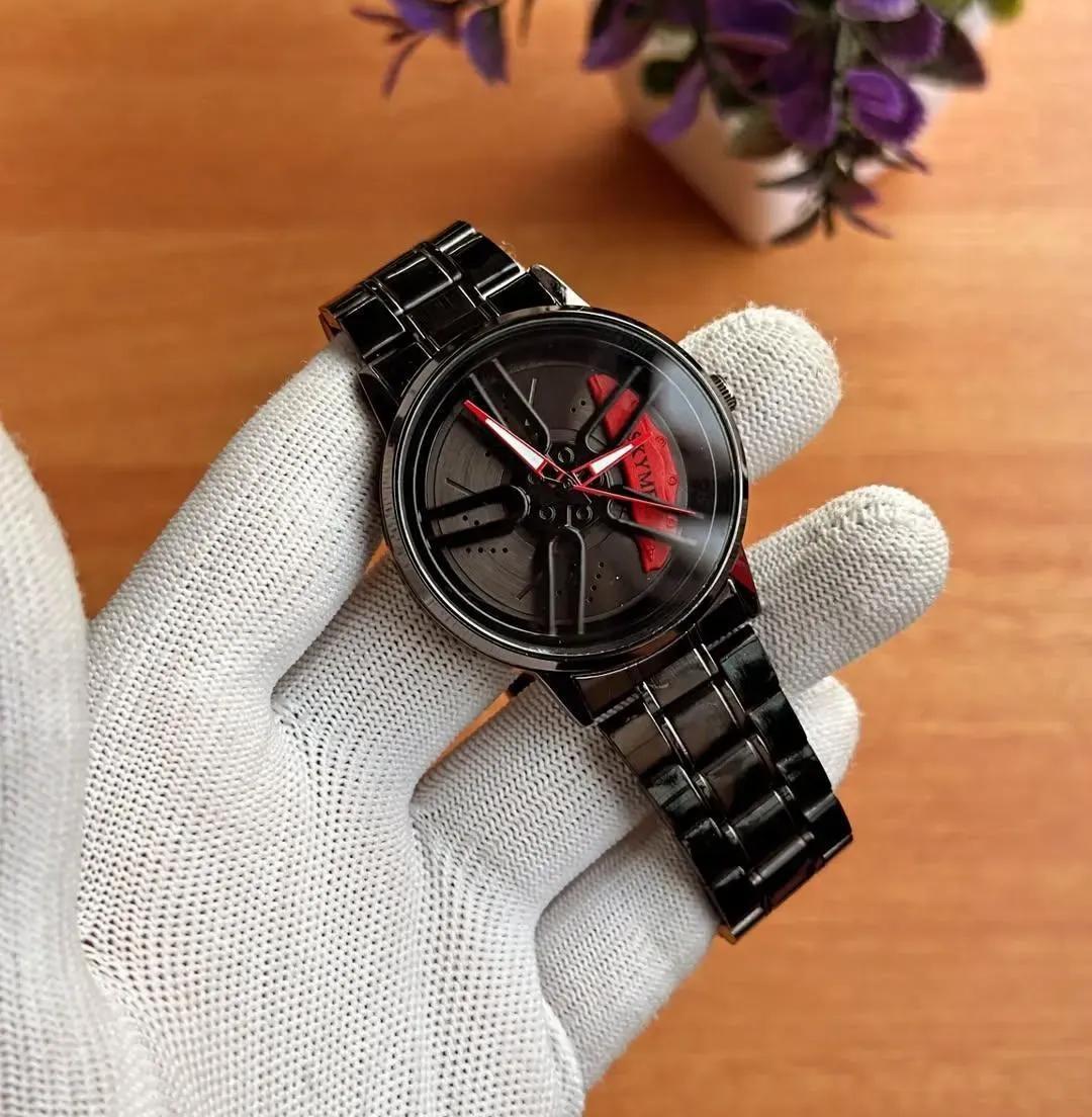 Men's Spinning Dial Watch – Rotating Wheel Wrist Watch