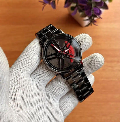 Men's Spinning Dial Watch – Rotating Wheel Wrist Watch