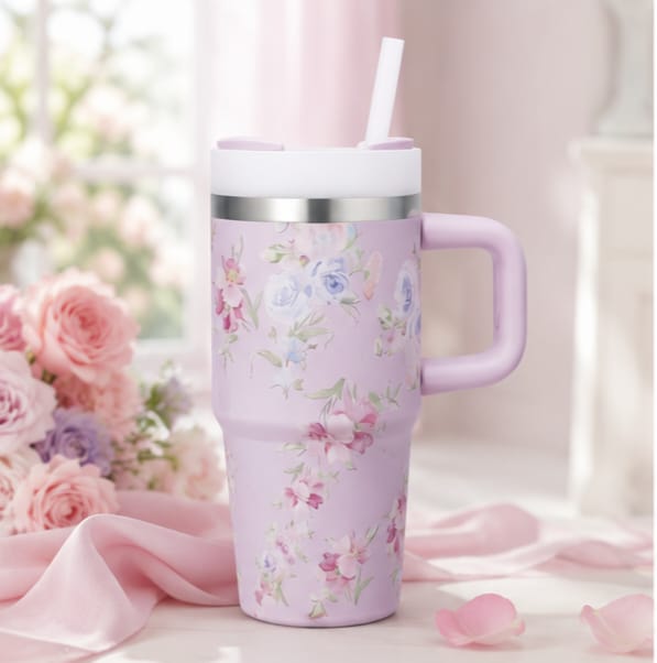 Mini Tumbler 14oz – Portable Hot & Cold Cup (Blue)