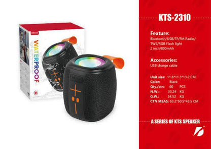 KTS-2310 Waterproof Bluetooth Speaker with RGB Lights | The A&H Store