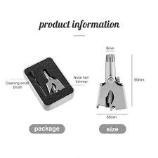 Manual Nose & Ear Hair Trimmer | Stainless Steel Safe Grooming Tool
