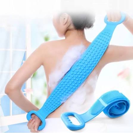 Silicone Back Scrubber & Bath Brush Combo – Soft Exfoliating Shower Tool