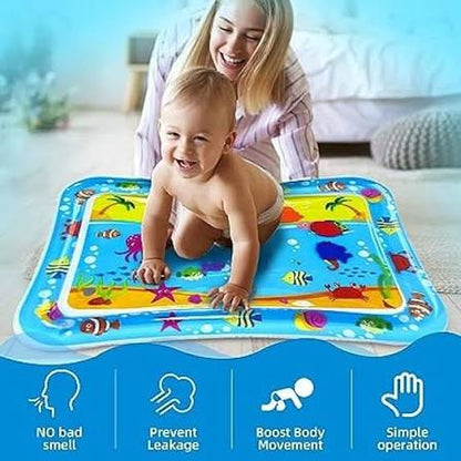 Inflatable Baby Water Play Mat | Leakproof Tummy Time Activity Mat 69×50×8cm