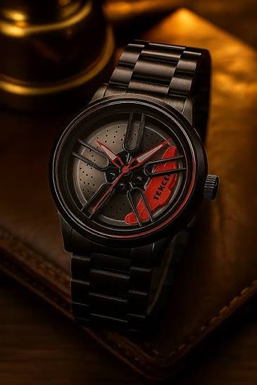 Men's Spinning Dial Watch – Rotating Wheel Wrist Watch