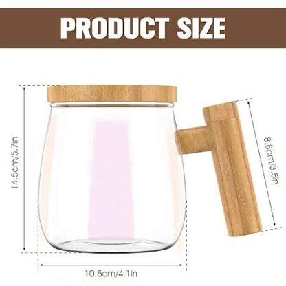 Self Stirring Coffee Mug – Rechargeable Electric Mixing Cup (500ml)