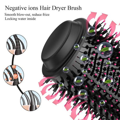 3-in-1 Hot Air Brush | Hair Dryer, Straightener & Curler Styling Tool