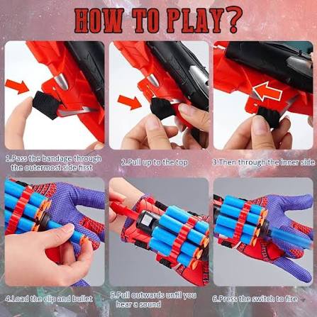 Spider-Man Wrist Shooter Toy Set for Kids – Multicolor Web Launcher