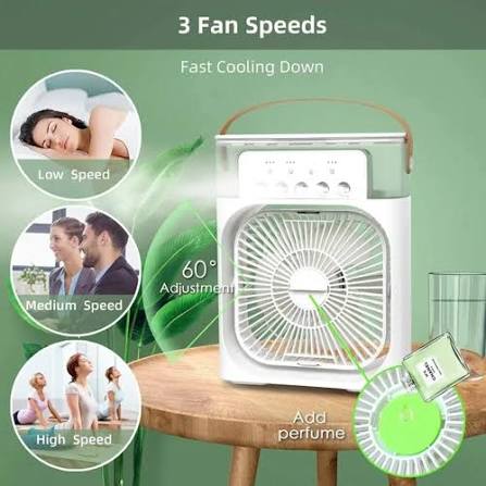 Mini Portable Air Cooler Fan | 3-Speed Personal Air Cooler