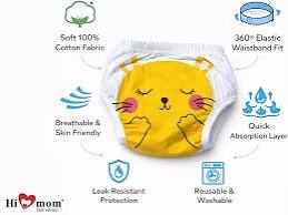 Kids Reusable Baby Training Pants – Soft Washable Large