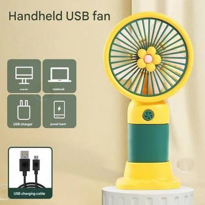 Portable Mini Rechargeable USB Fan with Desktop Stand