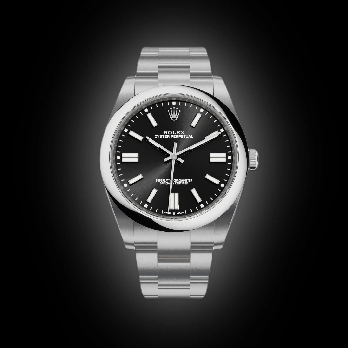 Luxury Oyster Style Men's Watch – Black Stainless Steel