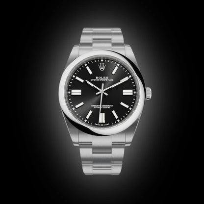 Luxury Oyster Style Men's Watch – Black Stainless Steel