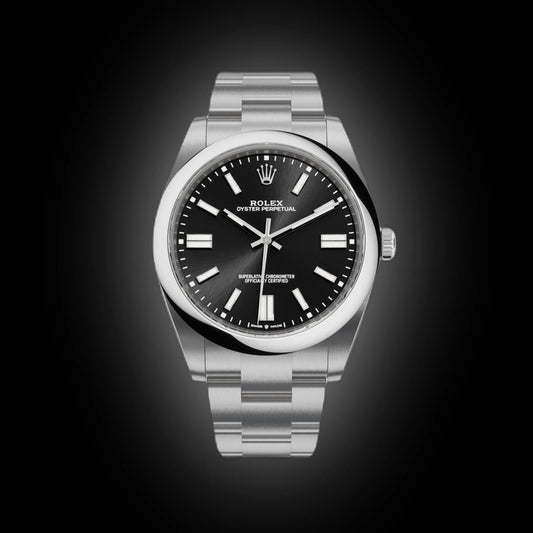 Luxury Oyster Style Men's Watch – Black Stainless Steel